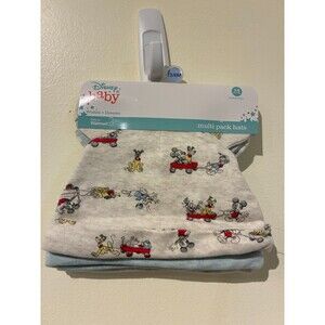 NWT Disney Baby 3-Count Eared Hats - 3-6M